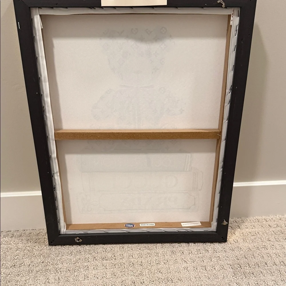💋Designer Bear Art‎ Print with Gold Frame